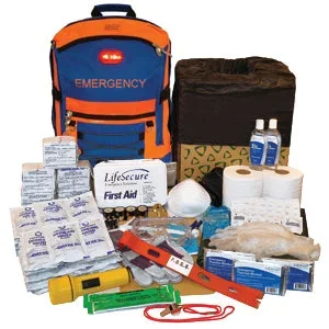 SecurEvac Hi-Vis 30-PERSON Evacuation & Shelter-In-Place Survival Kit by LifeSecure