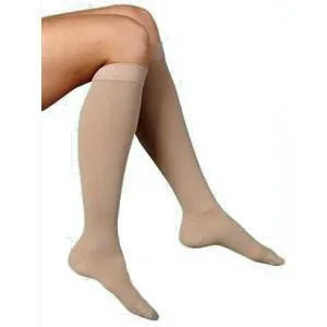 Select Comfort Calf, 20-30 mmHg, Medium, Short, Closed Toe, Natural