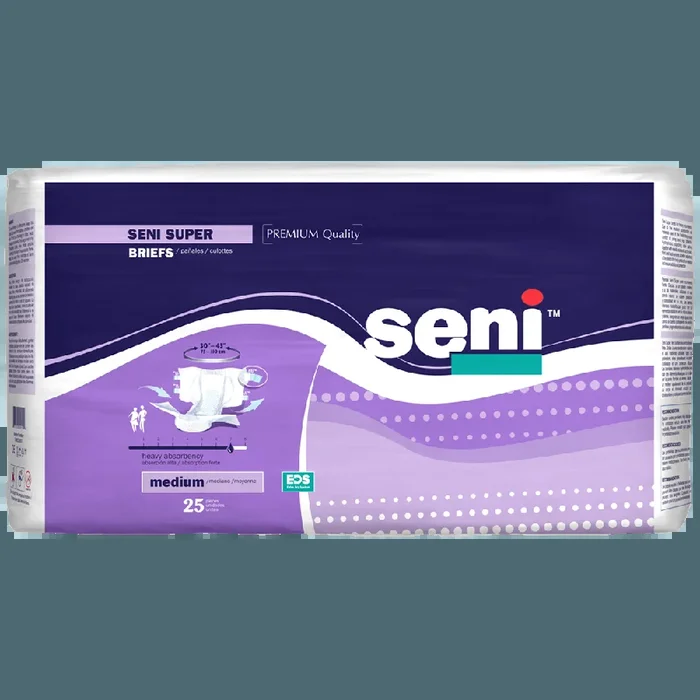 Seni Super Premium Quality Unisex Briefs – Heavy Absorbency – Case of 75