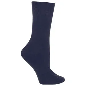 SensiFoot Crew-High Diabetic Socks, Small, 8-15 mmHg, Navy