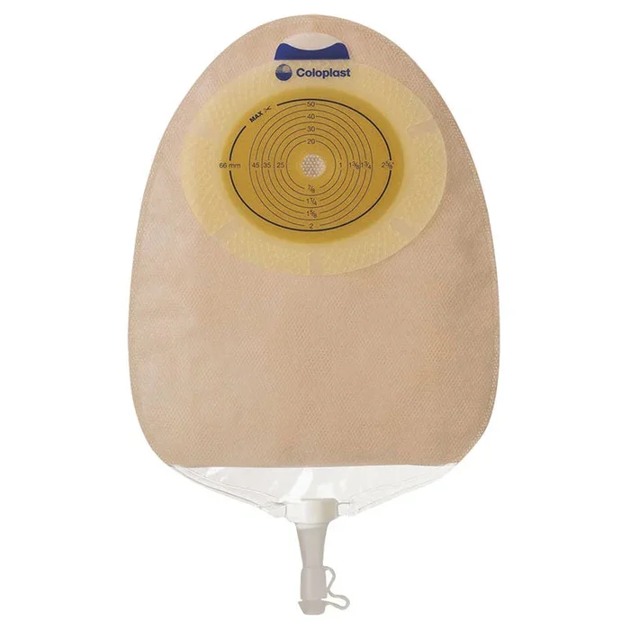 SenSura Xpro Non-Convex Extra-Extended Wear Urostomy Pouch Pre-Cut 1-3/16″, Opaque