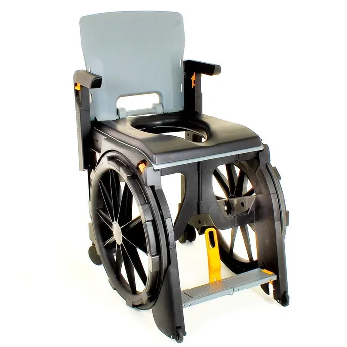 ShowerBuddy ShowerTravel Folding WheelAble Bathing Chair & Commode