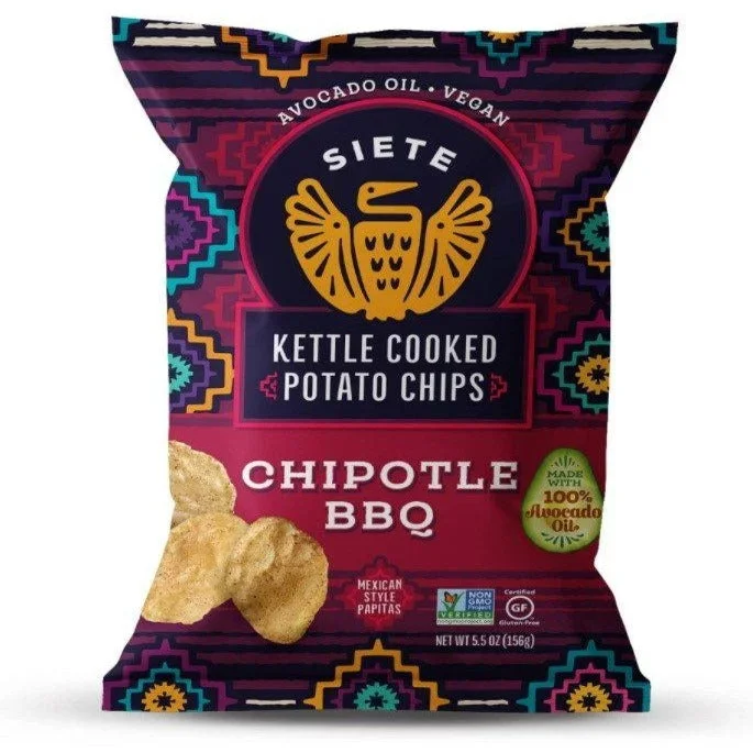 Siete Family Foods Chipotle BBQ Potato Chips, 5.5 OZ