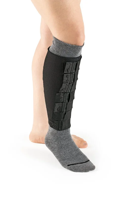 Sigvaris CoolFlex™ No Foot Compression Garment, Medium/Large Max, Tall, Right, Black