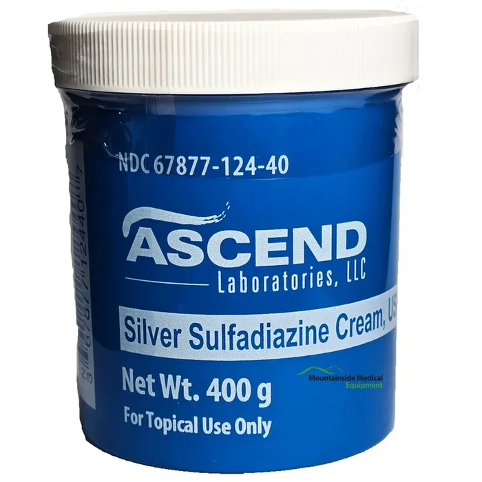 Silver Sulfadiazine Cream 1% Jar 400 Grams by Ascend (Rx)