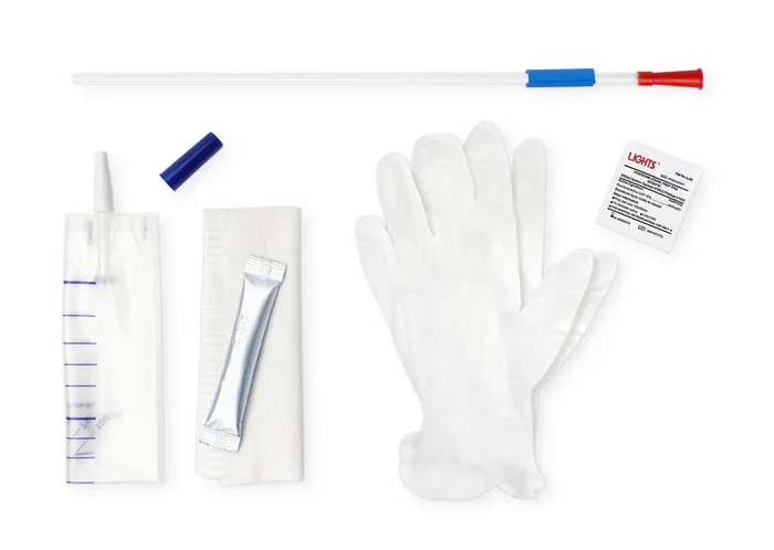 SimPro Set Tiemann Coude Closed System Intermittent Catheter, 14 Fr, 16″