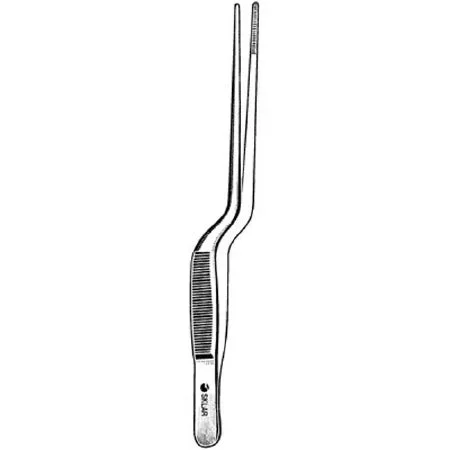 Sklar Ear Forceps Lucae 5-1/2 Inch Surgical Grade Stainless Steel NonSterile NonLocking Thumb Handle Straight Serrated Tip – 67-1455