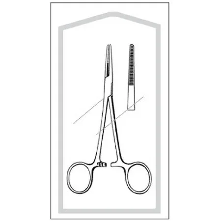 Sklar Econo Hemostatic Forceps Kelly 5-1/2 Inch Floor Grade Stainless Steel Sterile Ratchet Lock Finger Ring Handle Straight Serrated Tip – 96-2560