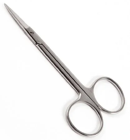 Sklar Econo Iris Scissors 4-1/2 Inch Length Floor Grade Stainless Steel Sterile Finger Ring Handle Curved – 96-3507