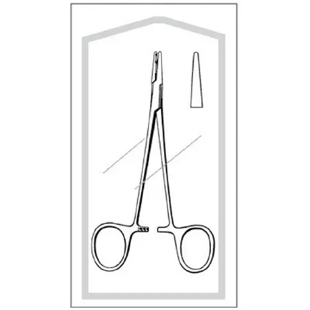 Sklar Econo Sterile Needle Holder 5-1/4 Inch Straight Smooth Jaw Finger Ring Handle – 96-2585