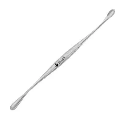 Sklar Sklar Bone Curette Volkmann 5-1/2 Inch Length Double-ended Straight Flat Smooth Handle 5 X 10 mm Tip / 6 X 20 mm Tip Straight Oval Cup Tip – 40-7163