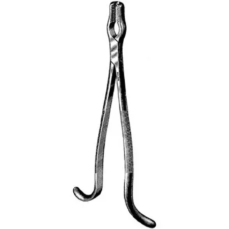 Sklar Sklar Bone Holding Forceps Kern 8-1/2 Inch Premium OR Grade Stainless Steel NonSterile NonLocking Plier Handle Straight Serrated Jaws w/2 X 2 Teeth – 40-2485