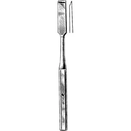 Sklar Sklar Chisel Hibbs 13 mm Straight Blade Premium OR Grade Stainless Steel NonSterile 9-1/2 Inch Length – 40-6715