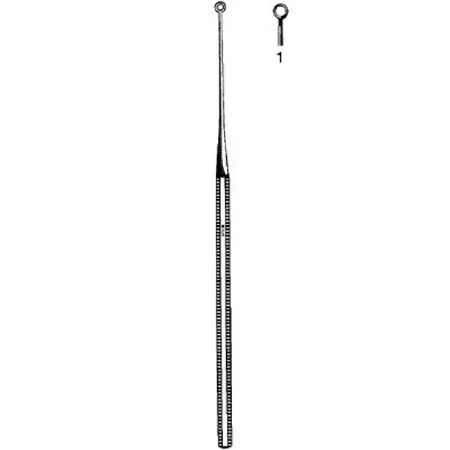Sklar Sklar Ear Curette Buck 6-3/4 Inch Length Single-ended Octagon Handle Size 1 Tip Straight Sharp Fenestrated Round Tip – 67-2516