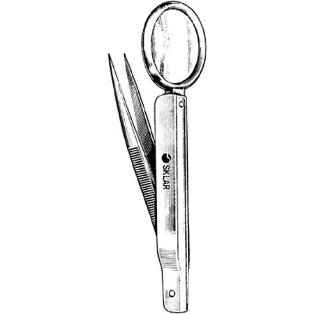 Sklar Sklar Splinter Forceps 3 Inch Surgical Grade Stainless Steel NonSterile NonLocking Thumb Handle Straight – 19-3030