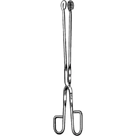 Sklar Sklar Sterilization Forceps Universal 8 Inch Premium OR Grade Stainless Steel NonSterile NonLocking Finger Ring Handle Straight Serrated Circular Paddle Tips – 10-1080
