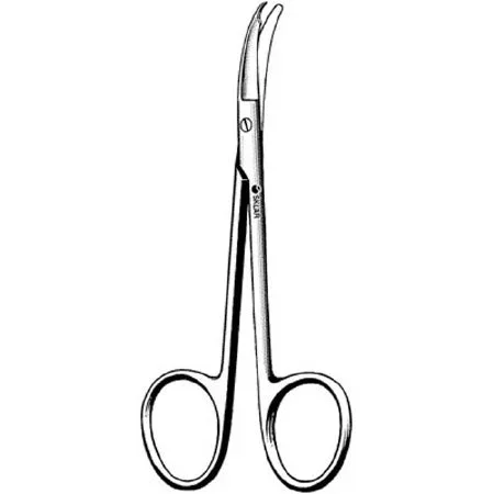 Sklar Sklar Suture Scissors Northbent 4-3/4 Inch Length OR Grade Stainless Steel Finger Ring Handle Curved Sharp/Blunt – 22-2947