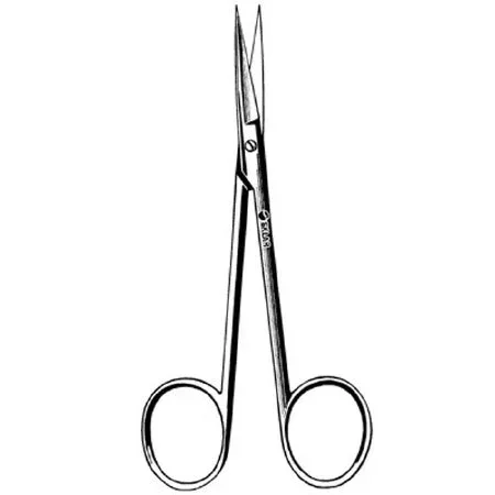 Sklar Sklarlite XD Iris Scissors 3-1/2 Inch Length OR Grade Stainless Steel Finger Ring Handle Straight Sharp/Sharp – 23-1152