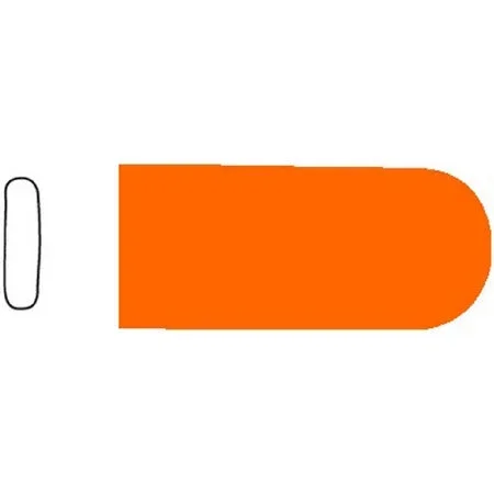 Sklar SklarTip Instrument Tip Protector 1/16 X 3/8 X 1 Inch, 10 X 3 mm, Orange, Non-Vented – 96-1516