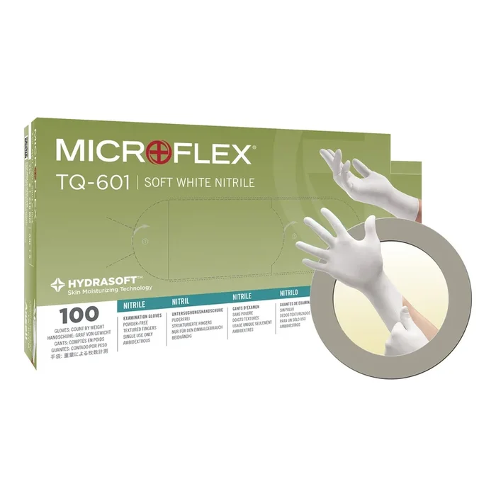Soft White Nitrile* Exam Glove