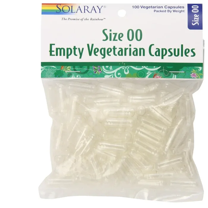 SOLARAY Empty Vegetarian Capsules, Size 00