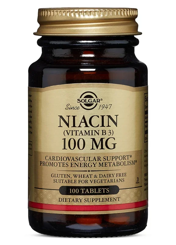 Solgar niacina (vitamina B3) 100 mg tabletas