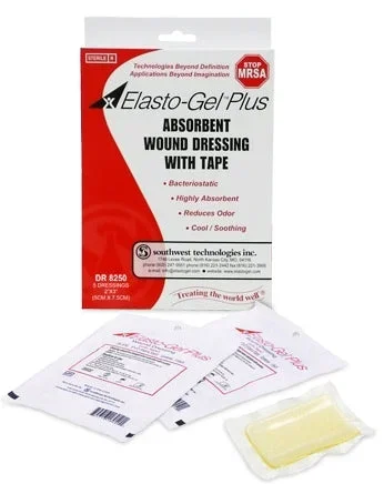 Southwest Technologies Elasto-GelPlus Hydrogel Dressing 4 X 4 Inch Square Sterile – DR8050