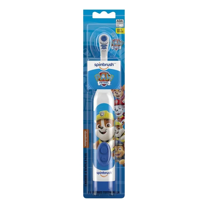 Spinbrush Kids PAW PATROL Electric Toothbrush, Soft Bristles, Duracell Batteries Included