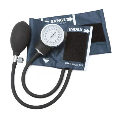 Standard Aneroid Sphygmomameter, Small Adult, Navy