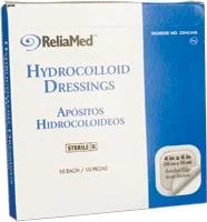 Sterile Thin Hydrocolloid Dressing with Film Back by ReliaMed