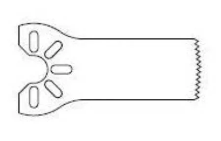 Stryker Precision Thin Saw Blade Sagittal 7 Cutting Edge X 18.5 Cutting Depth X 0.38 Material Thk mm Medium, Narrow, Radial Edge, Fine Tooth – 2296003114