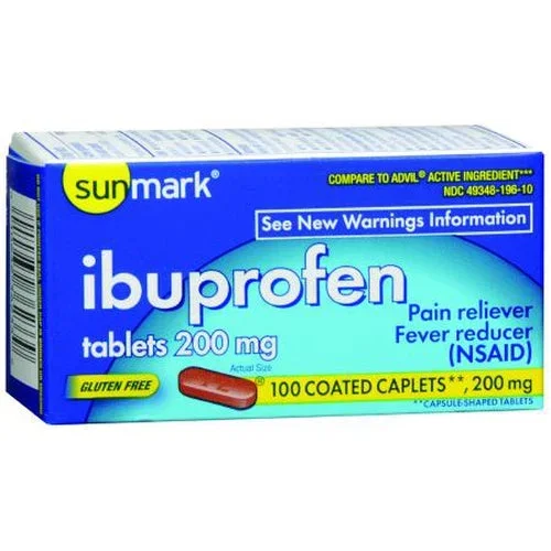 Sunmark Pain Relief 200 mg Strength Ibuprofen Tablet