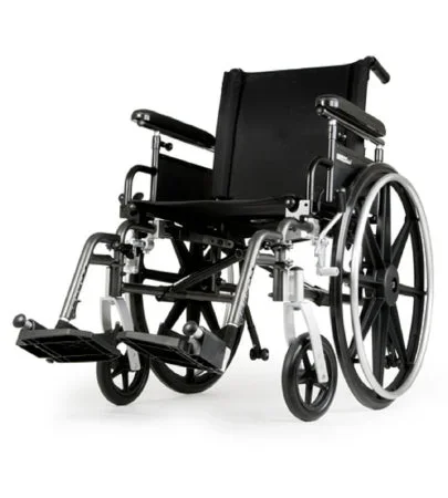 Sunrise Medical Breezy Ultra 4 Lightweight Wheelchair Full Length Arm Flip Back Arm Style Mag Wheel Black 18 Inch Seat Width 250 lbs. Weight Capacity – B1816ZHAPFSAT