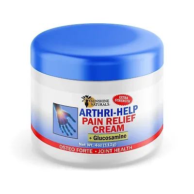 Sunshine Naturals Arthritis Help Pain Cream 4Oz