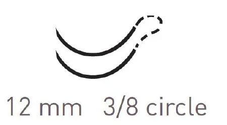 Surgical Specialties Quill Knotless Tissue-Closure Device, Monoderm Suture with Needle Absorbable Coated Undyed Suture Barbed Monofilament Polyglycolic Acid / PCL Size 3-0 14 X 14 cm Double-Armed 12 mm Length 3/8 Circle Diamond Point Needle – YA-1020Q