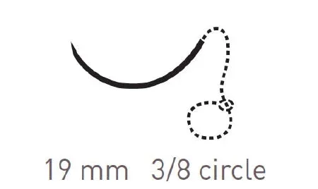 Surgical Specialties Quill Variable Loop Device Suture with Needle Absorbable Uncoated Violet Suture PDO (Polydioxanone) Size 2-0 45 cm Suture 1-Needle 19 mm Length 3/8 Circle Reverse Cutting Needle – VLP-2001