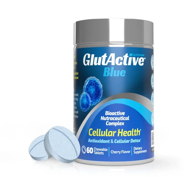 Tabletas de masticables azul glutactive