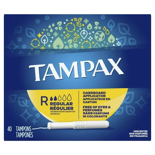 Tampax Cardboard Regular Tampons 40ct