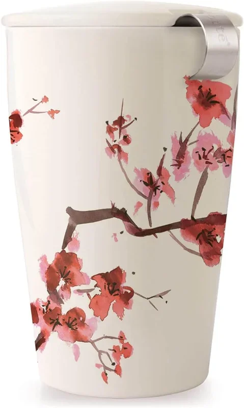 Tea Forte Kati Cup Cherry Blossoms Ceramic Tea Infuser