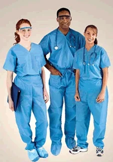 Tech Styles a Division of Encompass Super-Soft Evolution Scrub Shirt 3X-Large True Blue Short Sleeves Unisex – 9656