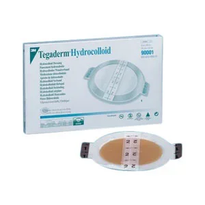 Tegaderm Hydrocolloid Dressing with Outer Clear Adhesive, 4″ x 4″