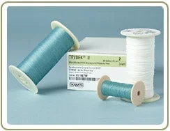 Teleflex Medical Deknatel Tevdek Suture without Needle Braided Polyester Nonabsorbable Coated Size 2 30 Inch Suture – X7-967