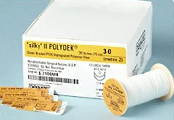 Teleflex Medical Polydek Suture without Needle Braided Polyester Nonabsorbable Coated Size 1 18 Inch Suture – 6-946