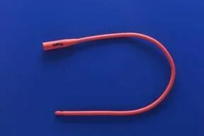 Teleflex Medical Rüsch Urethral Catheter Robinson / Nelaton Tip Red Rubber 20 Fr. 16 Inch – 351020