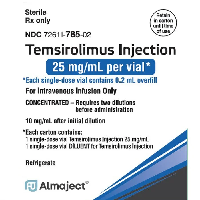 Temsirolimus Injection Kit 25 mg (RX) **Refrigerated