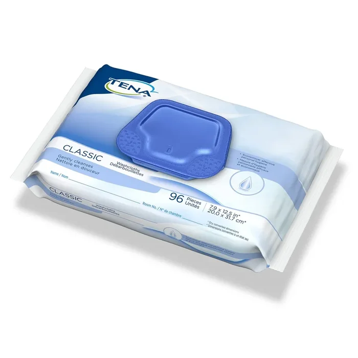 Tena Scented Classic Soft Pack Washcloth