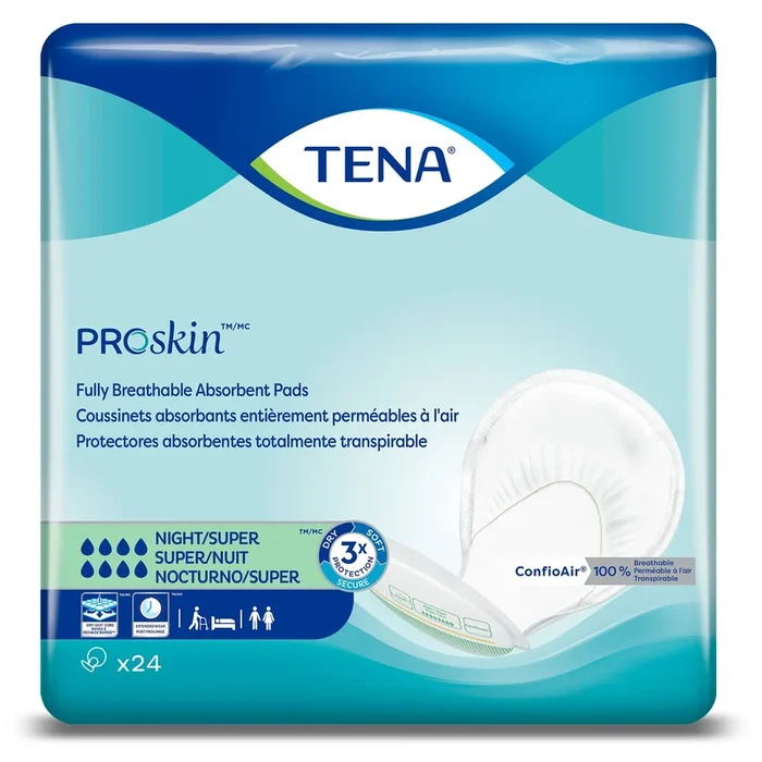 TENA Super Absorbency Night Pad, Green