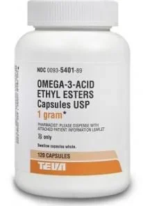 Teva Omega 3 Supplement Fish Oil 1 Gram Strength Tablet 120 per Bottle – 93540189