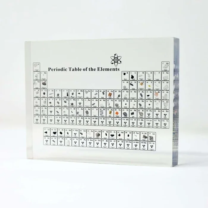 The Periodic Table With Real Elements, Science Education Learning (Collector’s Edition)