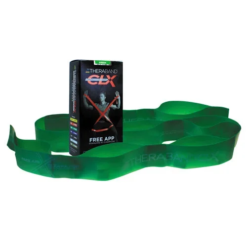 Theraband Consecutive Loops Green 5′ Individual 9-Loop